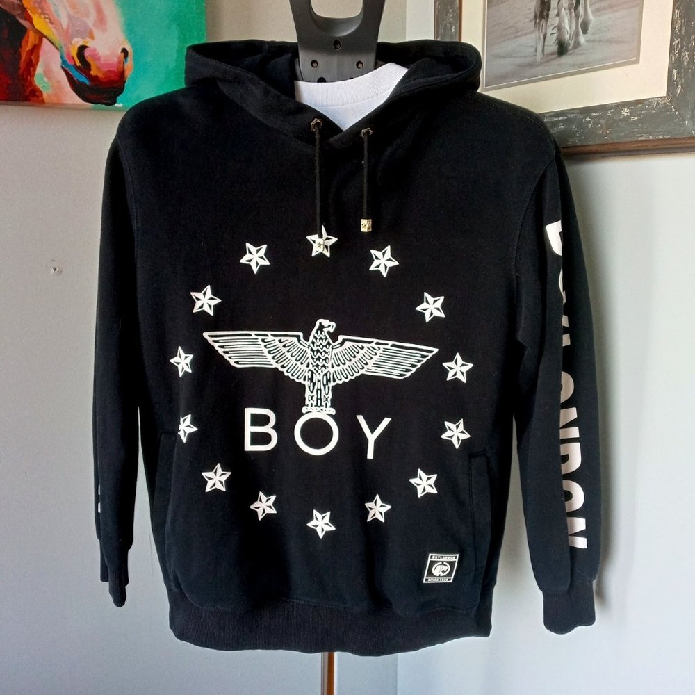 Boy London Globe Star Eagle  black/white Hoodie size M